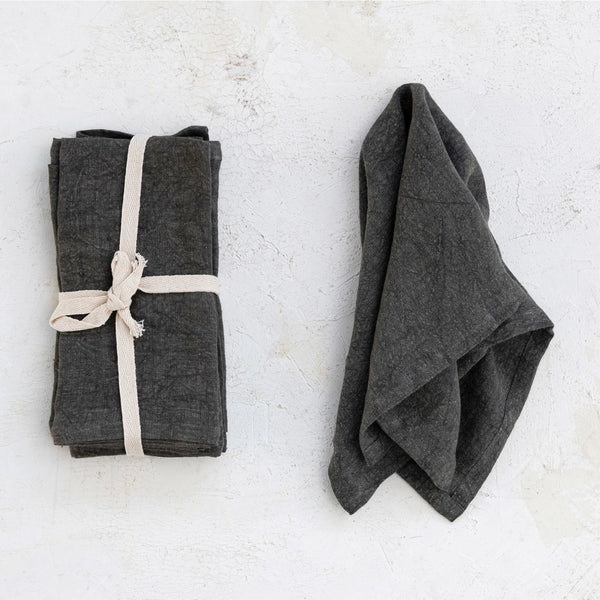 Stonewashed Linen Napkin Set