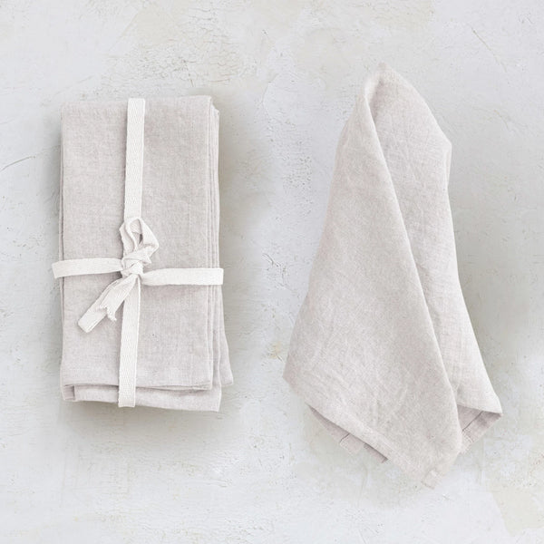 Stonewashed Linen Napkin Set