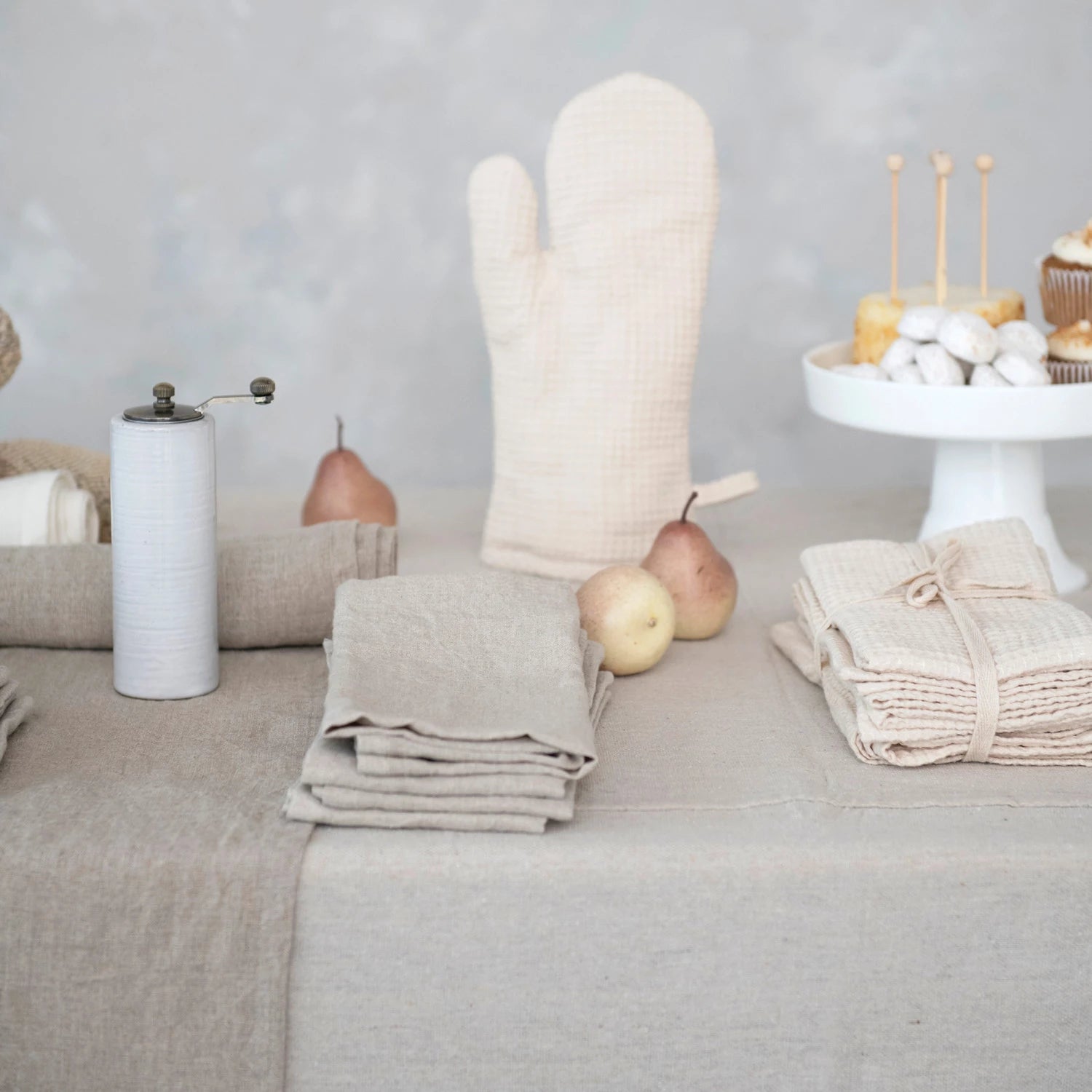 Stonewashed Linen Napkin Set