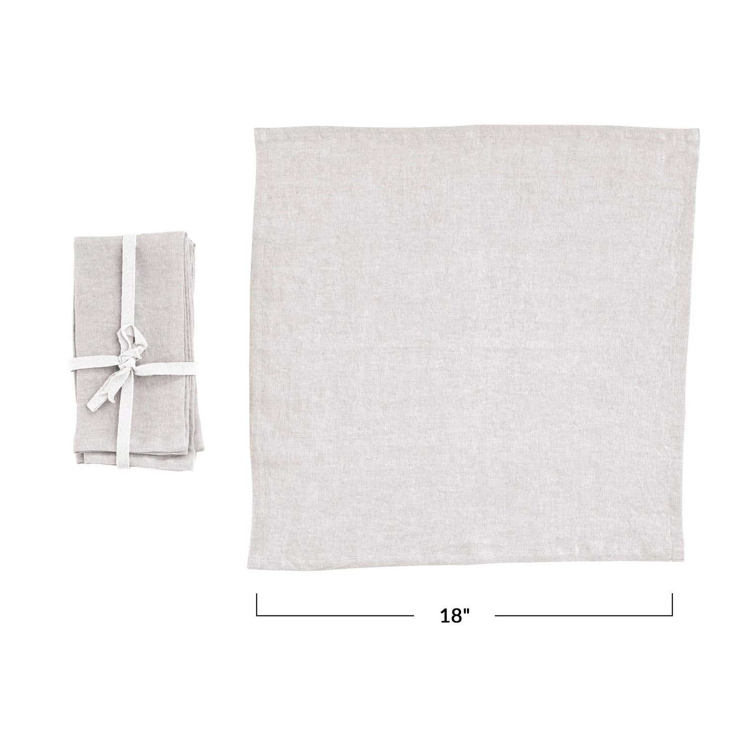 Stonewashed Linen Napkin Set