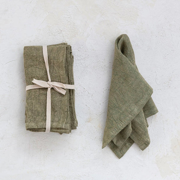 Stonewashed Linen Napkin Set