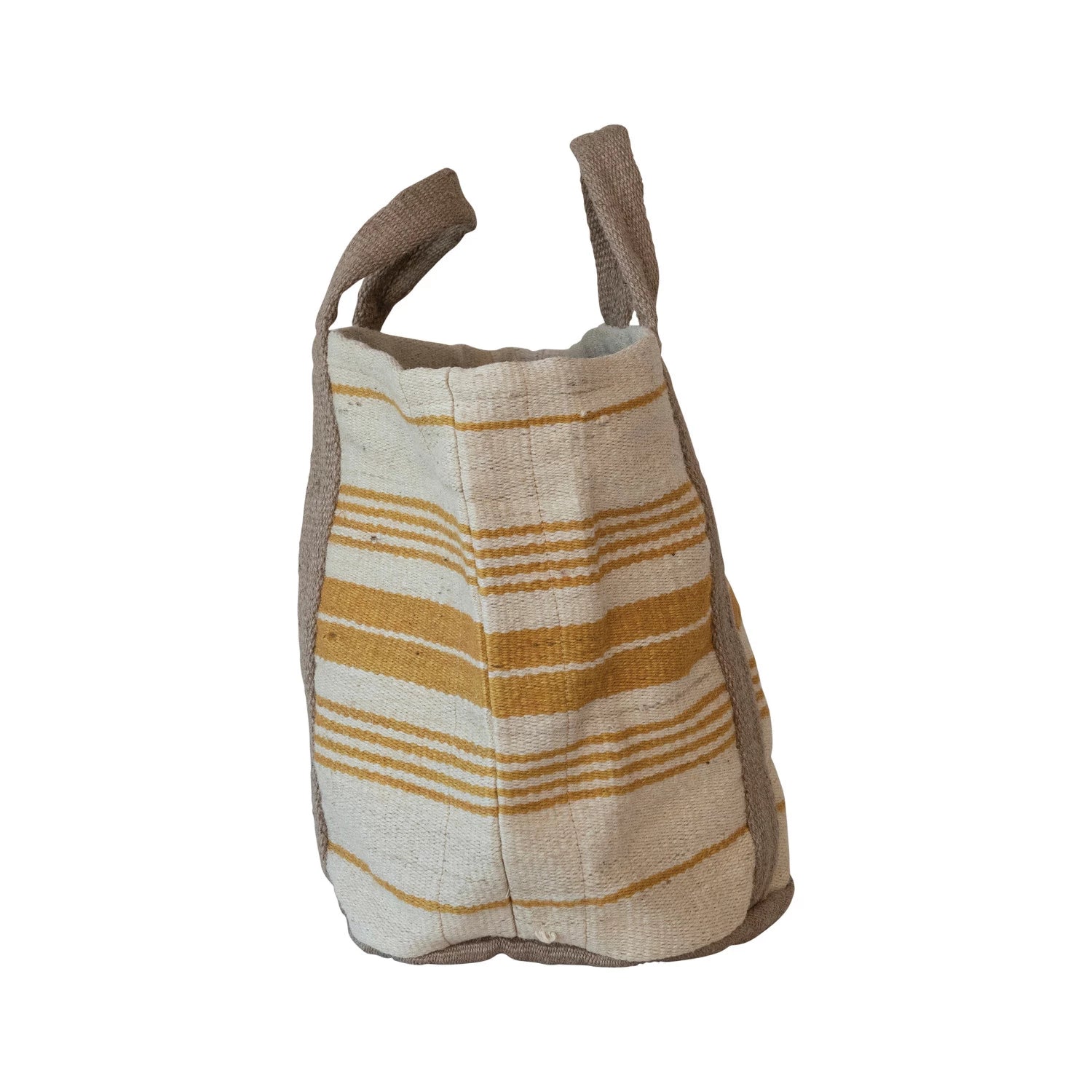 Big Striped Jute Tote