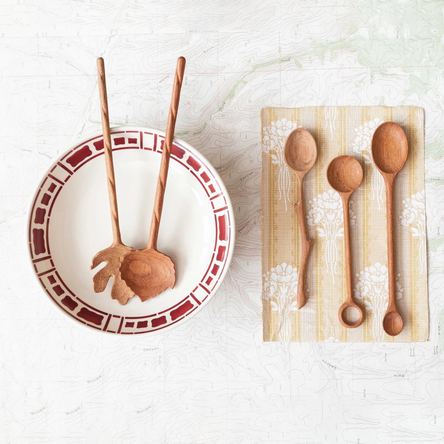 Leaf Shaped Salad Servers