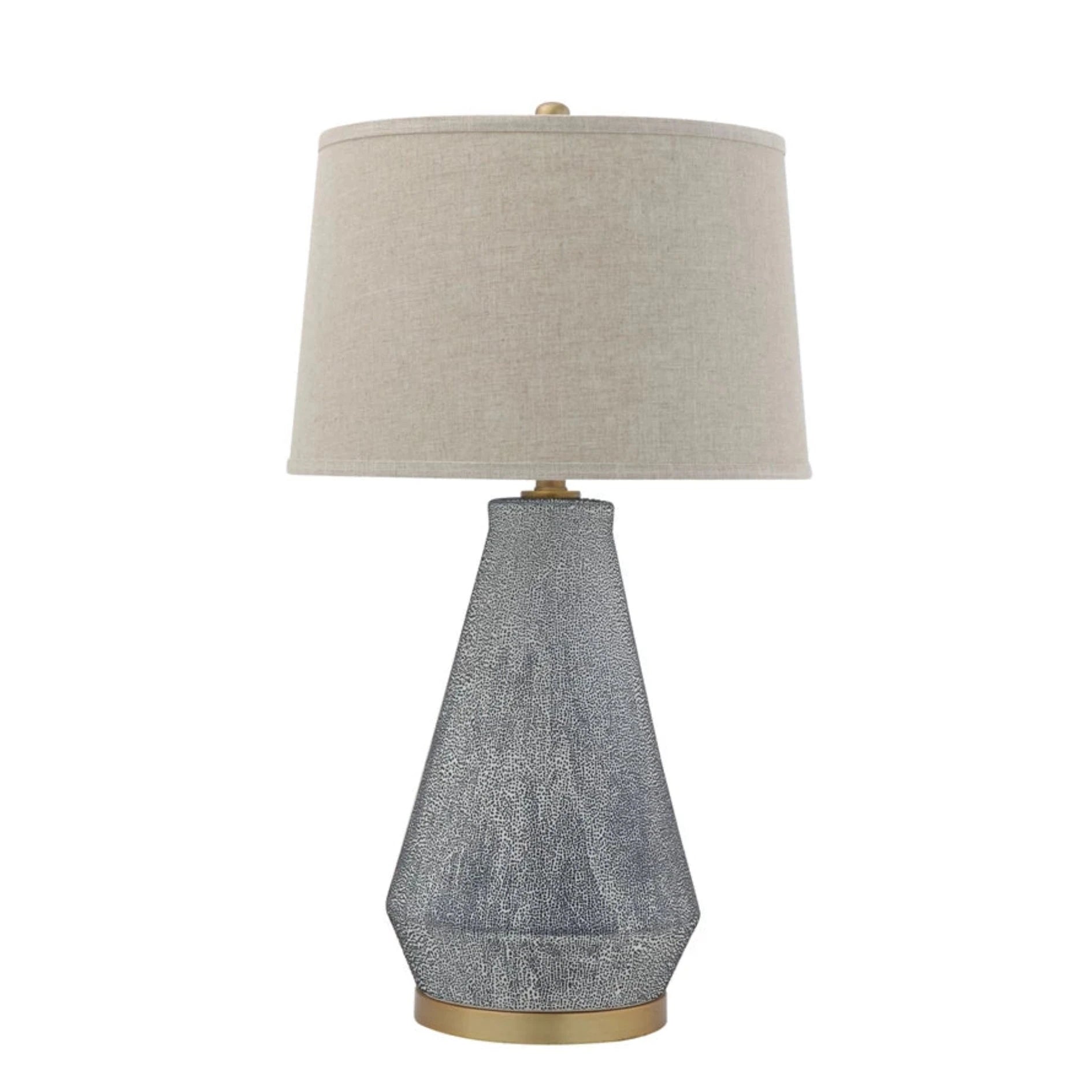 Ceramic Table Lamp With Linen Shade