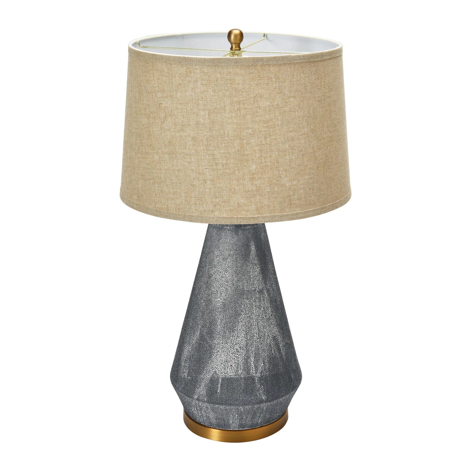 Ceramic Table Lamp With Linen Shade