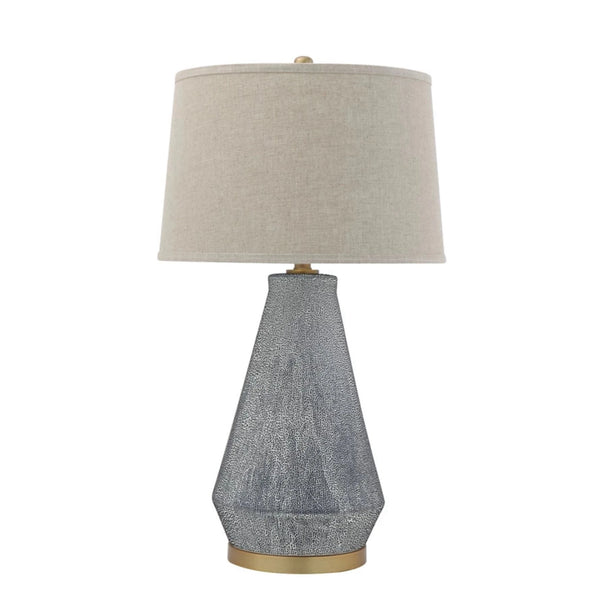 Ceramic Table Lamp With Linen Shade