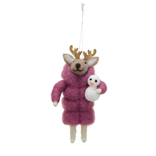 Winter Coat Animals Ornament