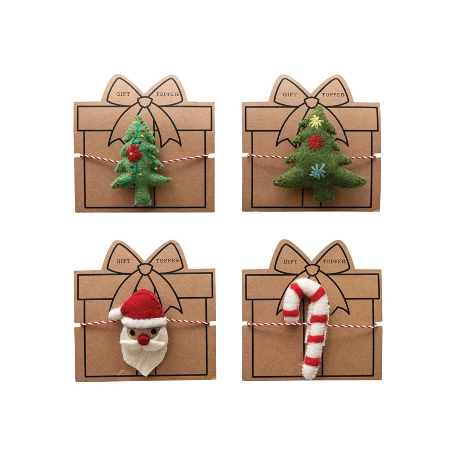 Christmas Theme Gift Toppers