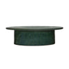 Green Stoneware Pedestal/Cake Stand