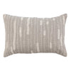 Grey & Cream Embroidery Lumbar Pillow