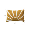 Sun Rays Punch Hook Lumbar Pillow