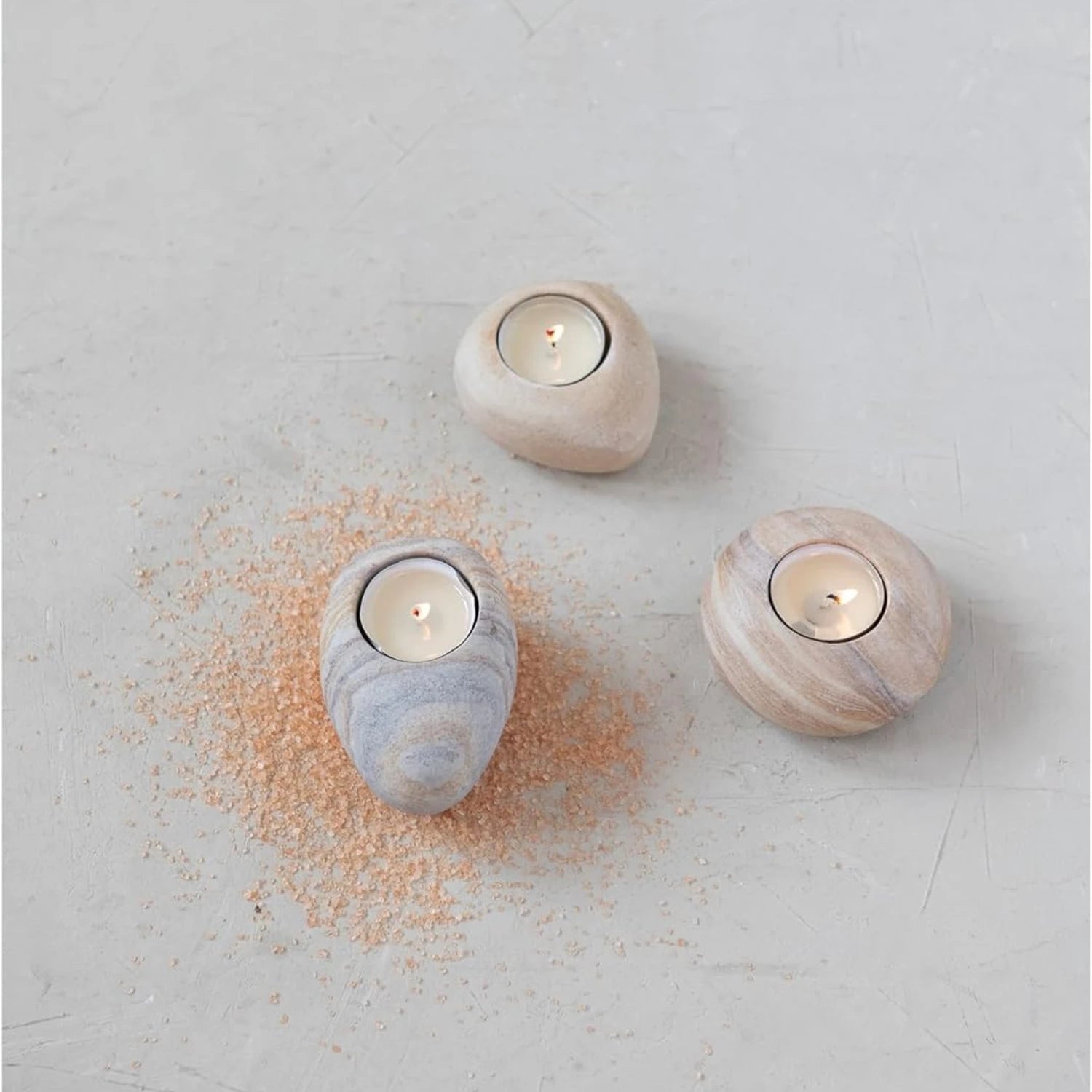 Sandstone Tealight Holders