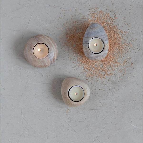 Sandstone Tealight Holders