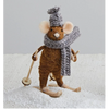 Mouse Skiing Ornament