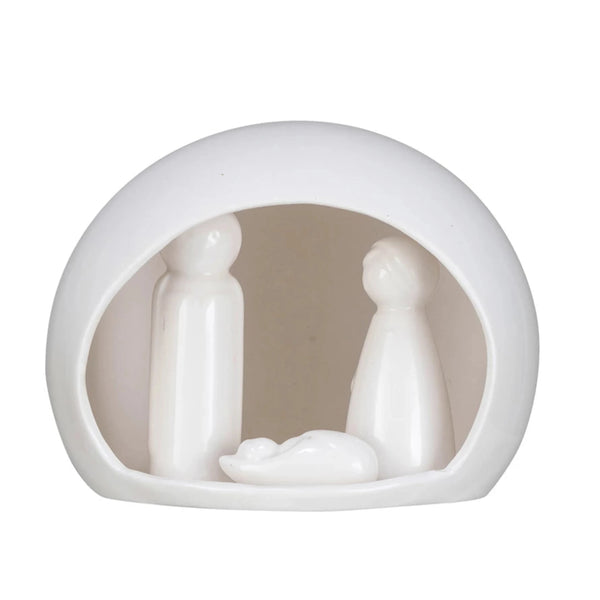 Modern Stoneware Nativity