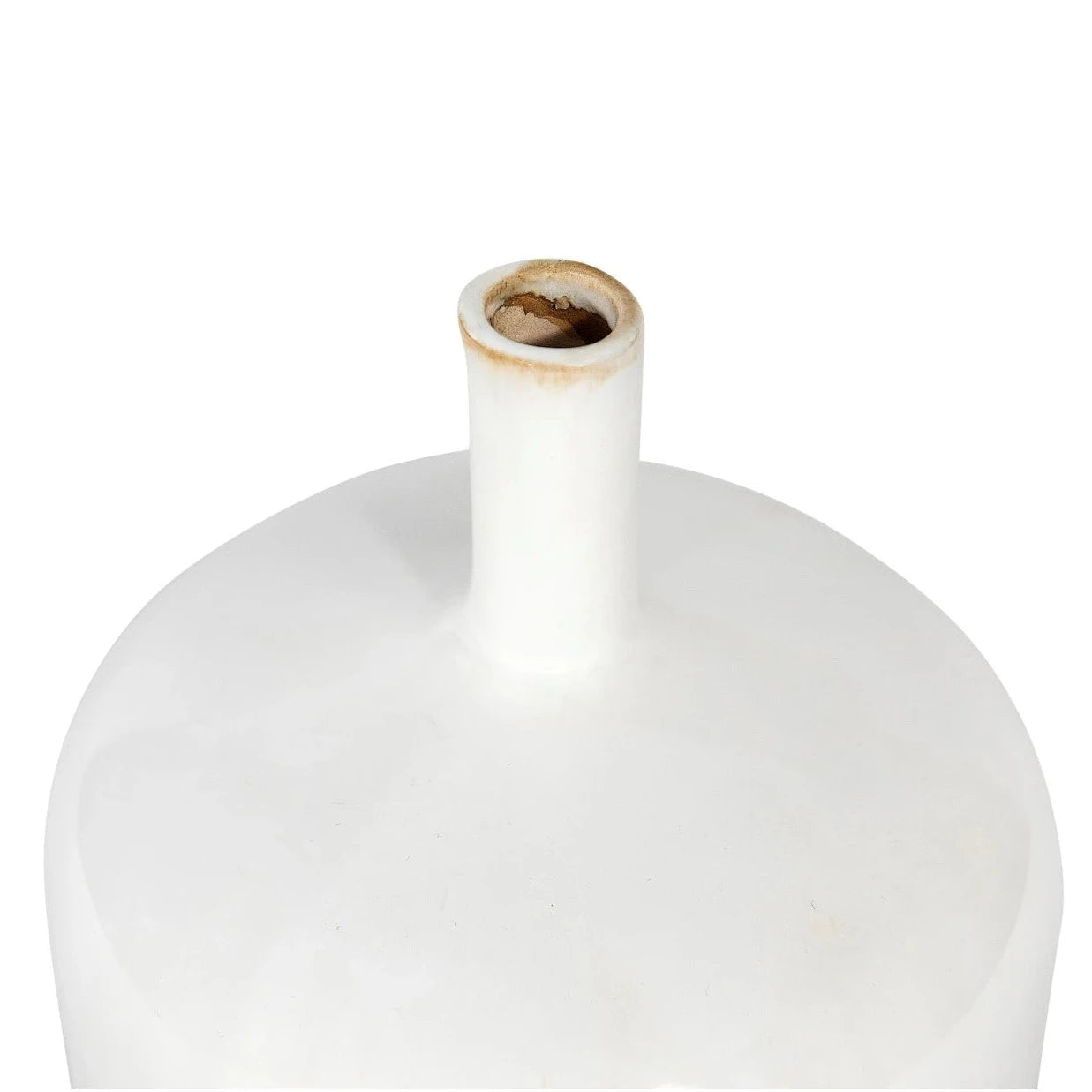 Slim Neck Glazed Stoneware Vase