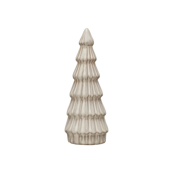 White Reactive Glaze Stoneware Tree