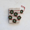 Holiday Wreaths Wool Felt Garland