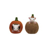 Felt Pumpkin with Mouse