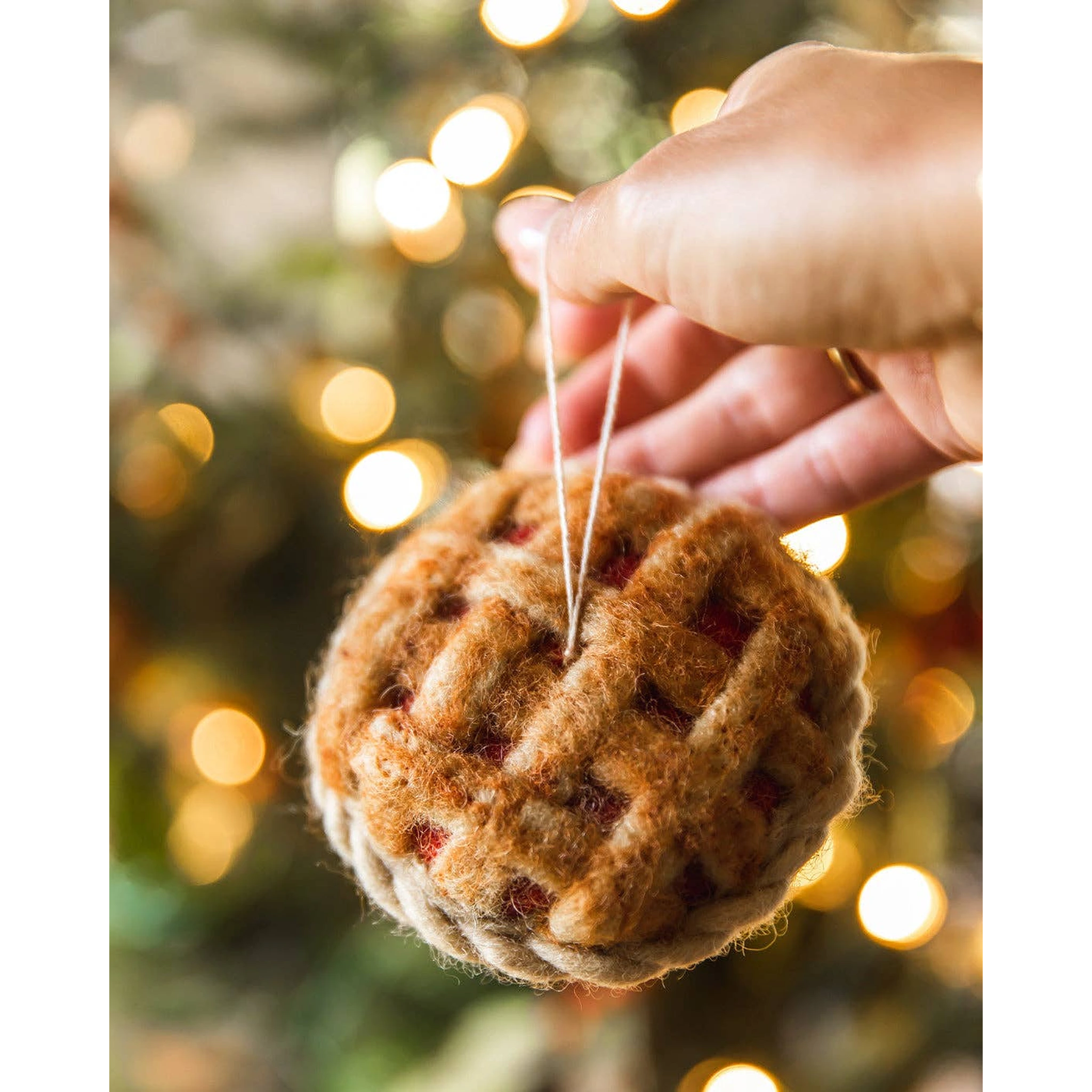 Granny's Apple Pie Felt Ornament
