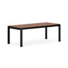 Black and Brown Dining Table on White Background