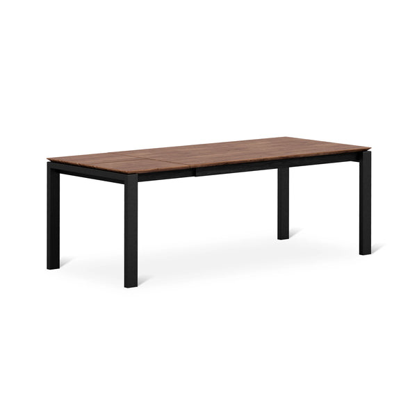 Black and Brown Dining Table on White Background