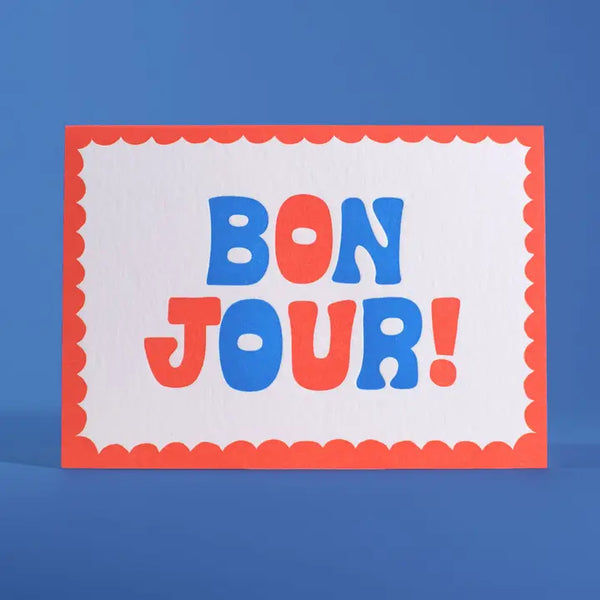 Bonjour Greeting Card