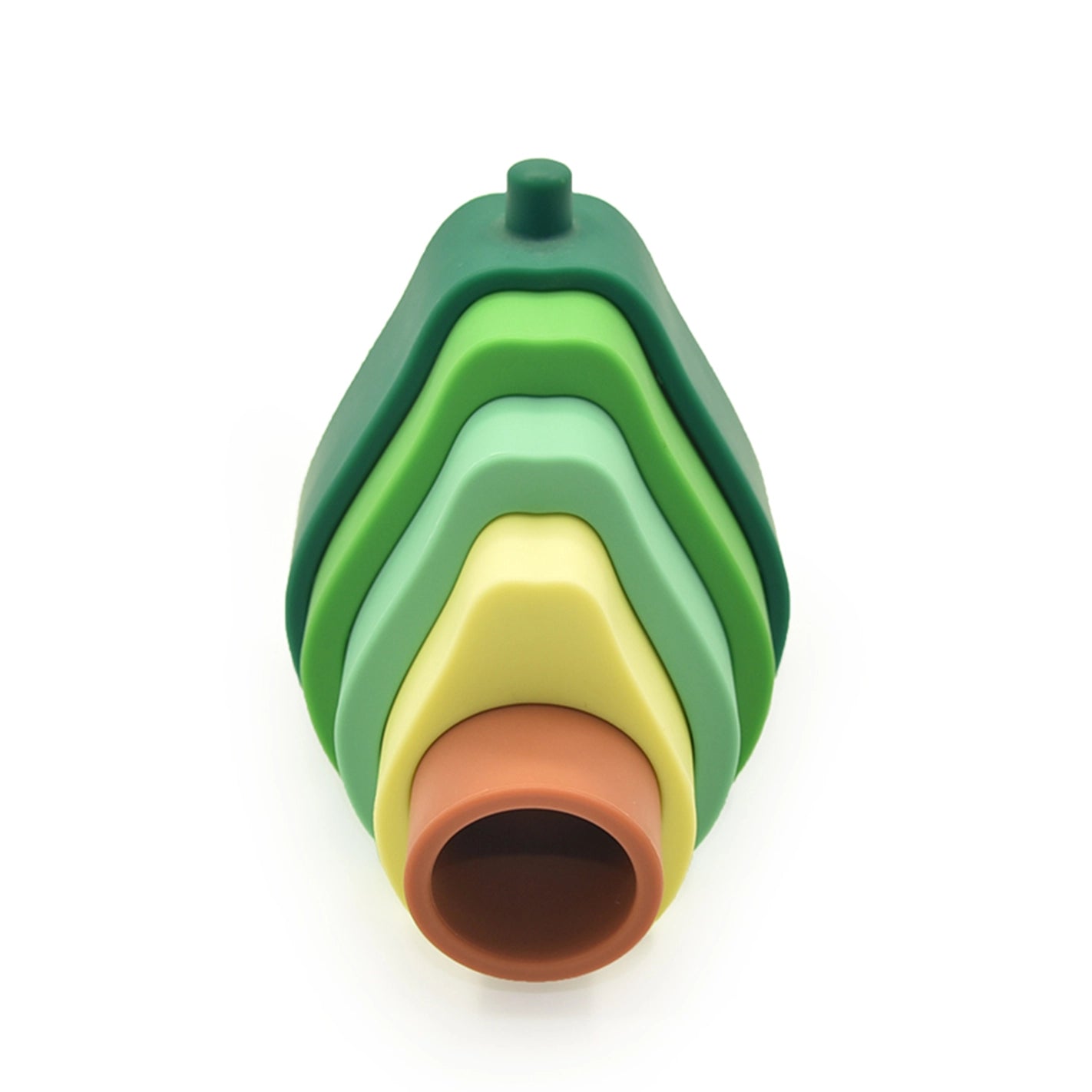Avocado Silicone Baby Stacking Toy