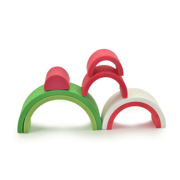 Watermelon Silicone Baby Stacking Toy