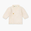 Cream sweater on white background