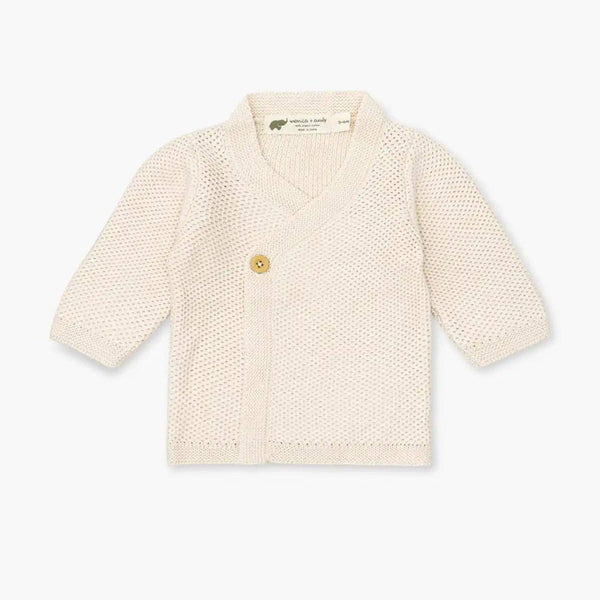 Cream sweater on white background