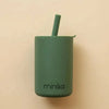 Silicone Lidded Cup With Straw