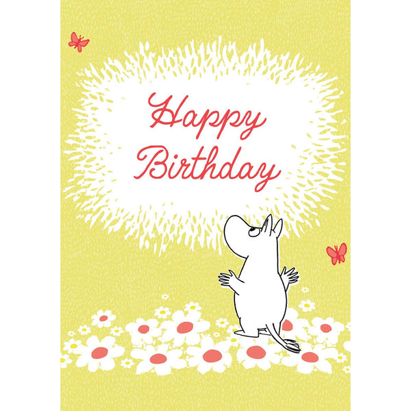 Moomin Daisies Birthday Card