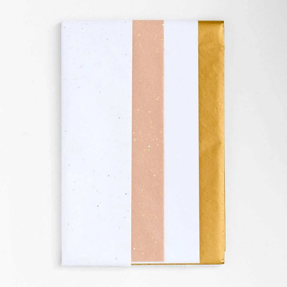 Tissue Paper Set: White & Gold