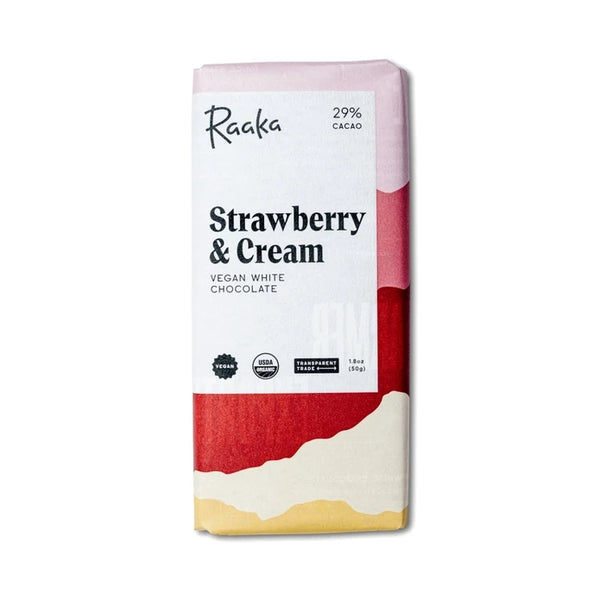 Strawberry & Cream White Chocolate Bar