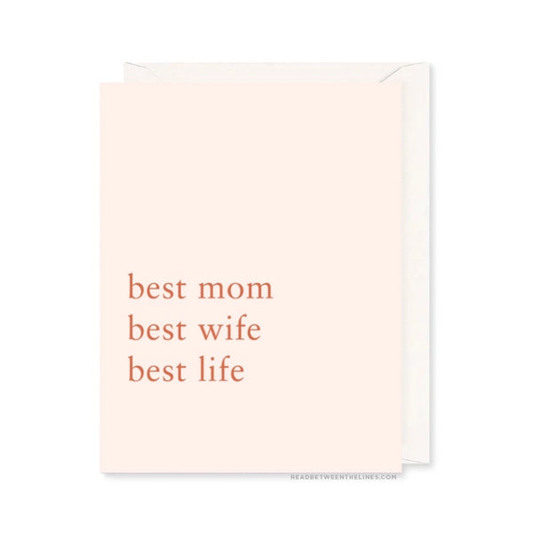 Best Life Mother's Day Card