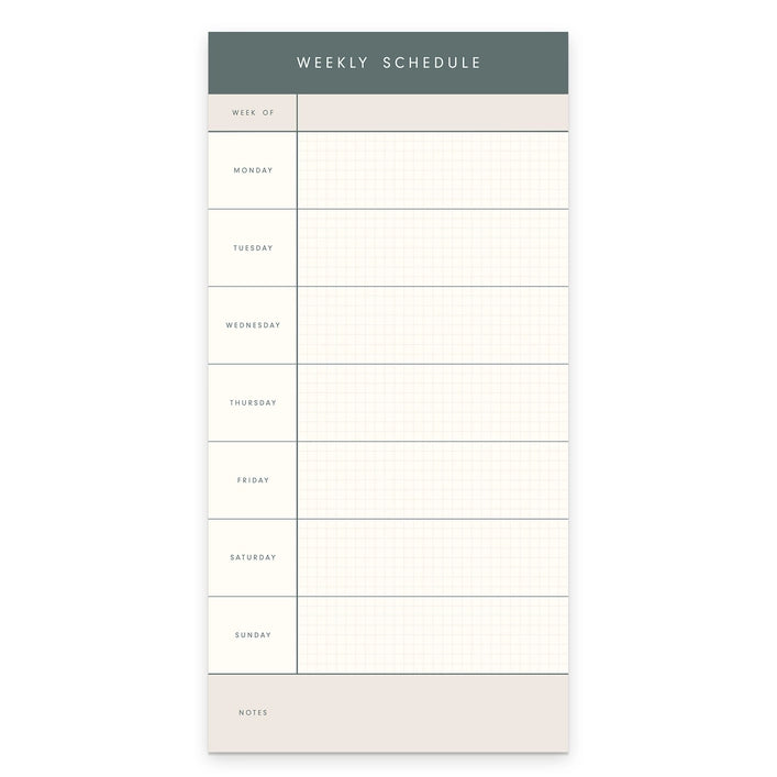 Weekly Schedule Notepad
