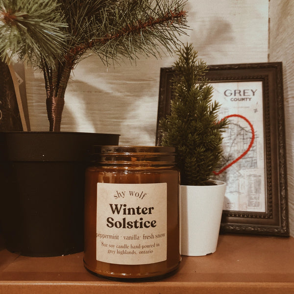 Winter Solstice Soy Candle