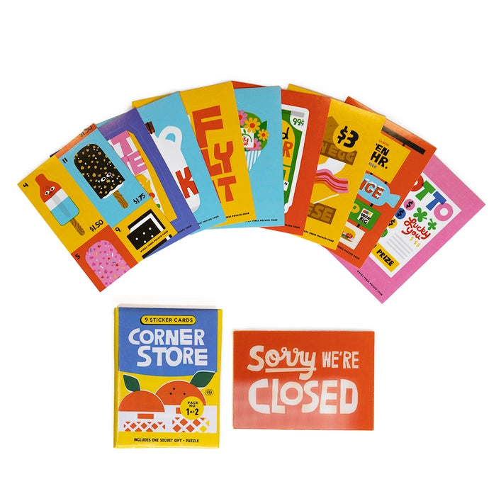 Corner Store Sticker Card Packs