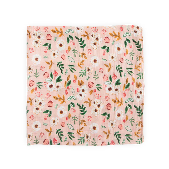Cotton Muslin Swaddle 3 Pack: Vintage Floral