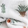 Cotton Muslin Swaddle: Prickle Pots