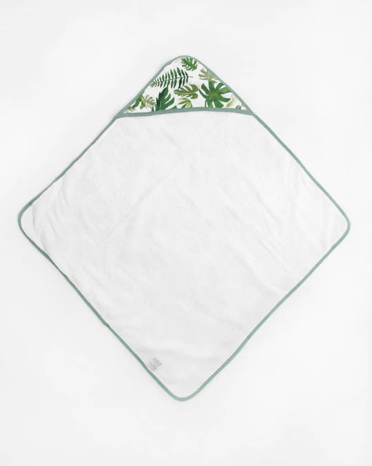 Infant Hooded Towel: Tropical Leaf