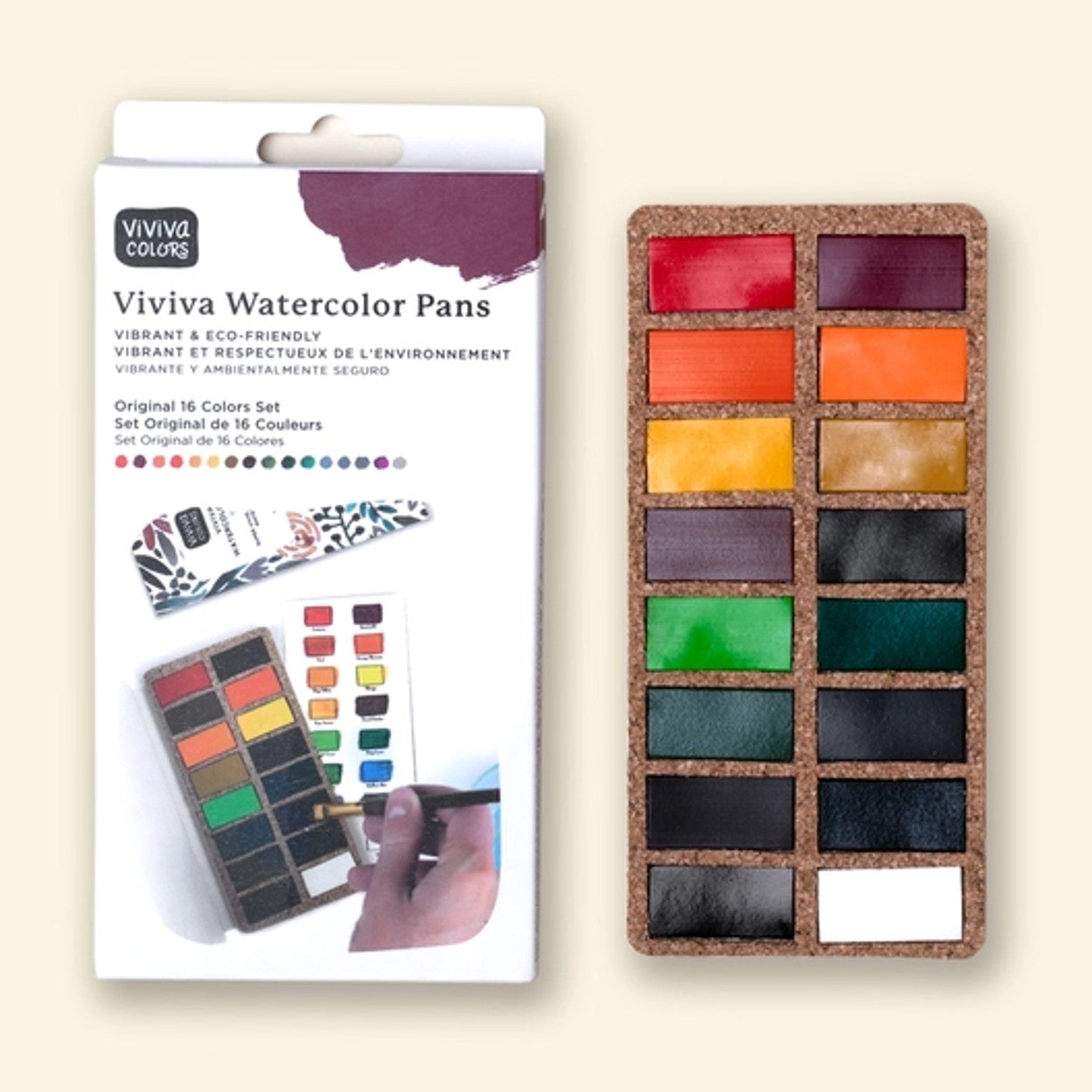 Watercolors Pans - Original 16 Colors
