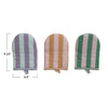 Woven Striped Oven Mitt