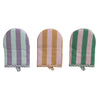Woven Striped Oven Mitt