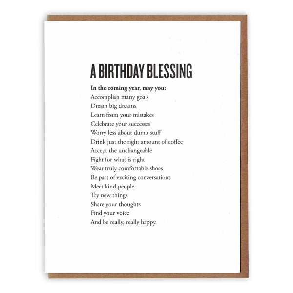 A Birthday Blessing Card - DIGS