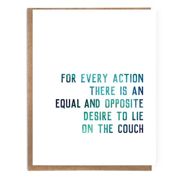 A Desire to Lie on Couch Card - DIGS