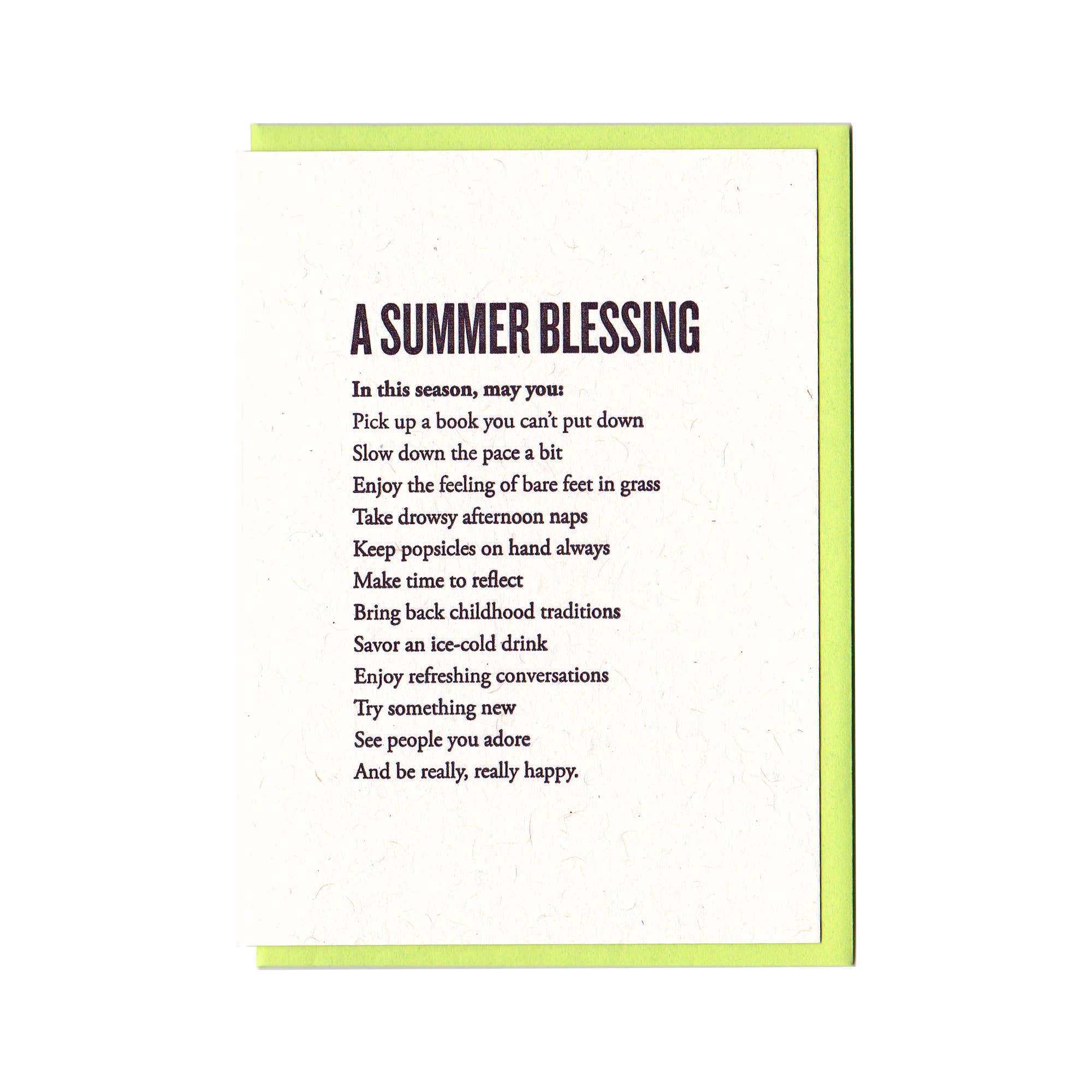 A Summer Blessing Card - DIGS