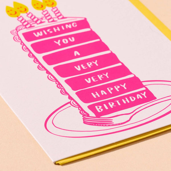 A Very Happy Cake Birthday Card - DIGS