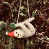 Santa Hat Sloth Ornament